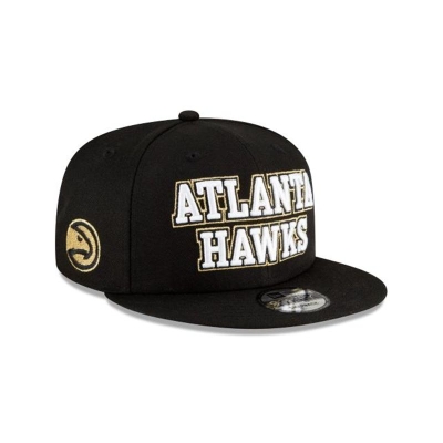 Sapca New Era Atlanta Hawks NBA City Edition 9FIFTY Snapback - Negrii